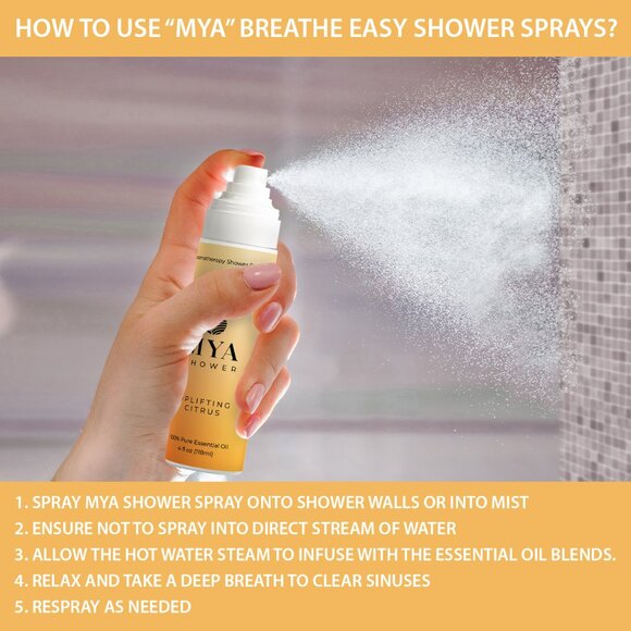 Uplifiting Citrus Aromatherapy Shower Mist Spray - Picture 3 of 7